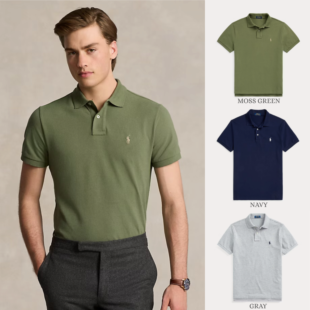 BUY 1, GET 3 — RALPH LAUREN ICONIC MESH POLO SLIM FIT